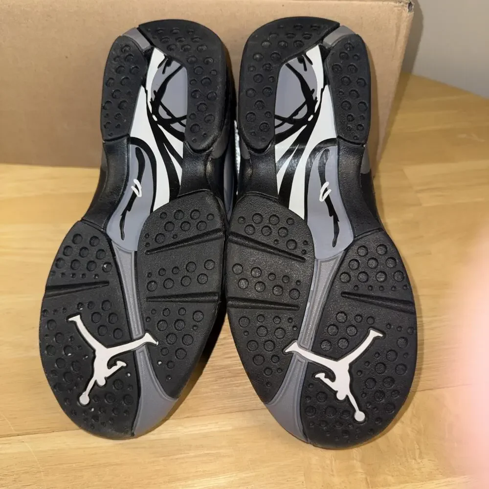 Size 6y - Air Jordan 8 Retro Chrome Winterized 2015 Black/Chrome 305381-003
